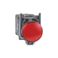 Schneider Electric XB4BV5B4 XB4 Red Universal Led Pilot Light Complete, 22mm Cutout, Round, 400V