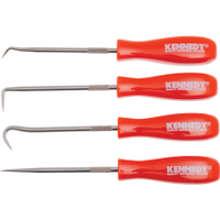 Kennedy KEN5182900K 130mm, With 45° Hook Pick/90° Hook Pick/Full Hook Pick/Straight Pick, Handle Square - Pick & Hook Set, 4 Pc Set