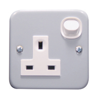 Schneider Electric ESM15 Switched Socket, Esm Series, 13A, 250V, 1 Gang