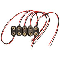 Multicomp Pro MP007079 Battery Holder, Snap on , 6" Wire Lead
