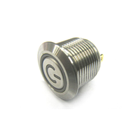 Rs Pro 1759184 Illuminated Push Button Switch, Momentary, Panel Mount, 16mm Cutout, Spst, Rgb Led, 36V Dc, IP67