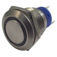 Multicomp Pro MPB19-A0F10R-712-JQ Pb Switch, Illum, Spst, 5A, 250VAC, Blue