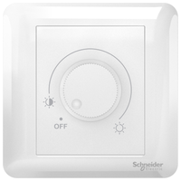 Schneider Electric A3G31BDC_WE_G11 250W 220V 1 Gang Dimmer, White