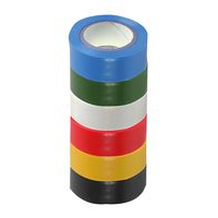 Multicomp Pro MP002165 Tape, Pvc, 19MM X 8M, Multicolour, PK6