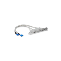 Startech USBPLATE4 Usb 2.0, Female 5 Pin Idc to Female Usb A, 480Mbps