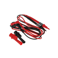 Rs Pro 2432998 Test Lead Kit, Crocodile Clip, Right Angle Plug, 1.2m, Cat Iii, 10A