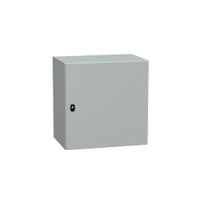 Schneider Electric NSYS3D6640P Steel Enclosure, IP66, 600 Mm X 600 Mm X 400mm