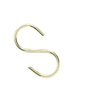 Brady Solid Brass S Hook 23305