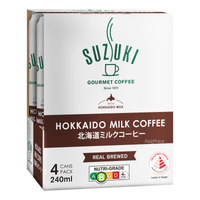 Suzuki Hokkaido Milk Coffee 4 X 240ml