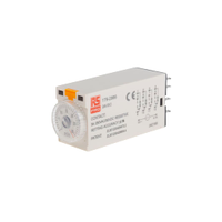 Rs Pro 1792986 Plug in Single Function Timer Relay, 24V Dc, 4PDT, 1 ? 30min