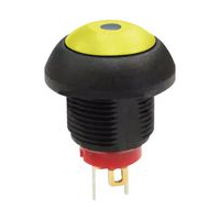 Multicomp Pro MPP12-7B2A5SM1CAS05L00 Pushbutton Sw, Spst, 0.4A, 32VAC, Panel