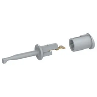 Multicomp Pro 72-14330 Test Probe Conn, Hook, 6A, 70V, Grey