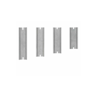 Rs Pro 2006727 Unperforated Din Rail, Top Hat Compatible, 108mm X 35mm X 7.5mm