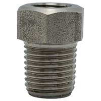 Bothwell Carbon Steel A105 Reducing Hex Bushing, 1 1/2" Male Npt to 1/2" Female Npt, up to 3000/6000 Psi, Reducer Hex Bushing Pipe Fitting, Connector Adapter
