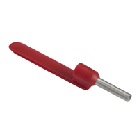 Schneider Electric DZ5CA010 Cable End, Linergy Tr Cable Ends, Single Conductor, Red, 1mm², Medium Size, Markable, 10 Sets of 100