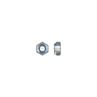 Qualfast QFT6404740E M3 Steel Lock Nut, Nylon Insert, Bright Zinc Plated, Material Grade 8 (pack of 100)