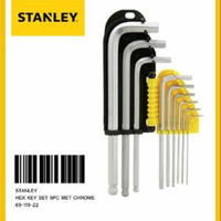 Stanley Hex Key Set 9PC Met Chrome 69-119