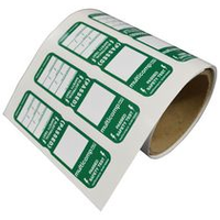 Multicomp Pro MP003333 Label, 110MMX32MM, Pe, GRN/WHT