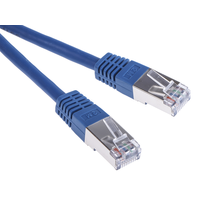Rs Pro 411475 Cat6 Male RJ45 to Male RJ45 Ethernet Cable, S/FTP, Blue Pvc Sheath, 2m