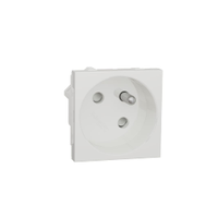 Schneider Electric NU304918 White 1 Gang Power Socket, 2 Poles, 16A, French 2P, Indoor Use