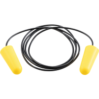 Halo HAL9581640K Corded Pu Earplugs, Yellow, 34db, Box of 200 Pairs, En 352-2