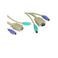 Rs Pro 1828481 Male PS/2 X 2; Vga to Male PS/2 X 2; Vga Kvm Cable