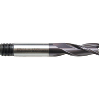 Swisstech SWT1633368A 33, Regular, Slot Drill, 8mm, 3fl, Threaded Shank, Cobalt High Speed Steel, Tialn
