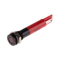 Rs Pro 8462800 Red Panel Mount Indicator, 110V Ac, 8mm Mounting Hole Size, IP67