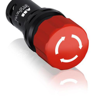 Abb 1SFA619500R1071 CE3T-10R-11 Compact Emergency Stop 1NO 1NC 30MM Red