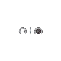 Qualfast QFT6494009J Din 6799 'e' Clips (PK-25) 9mm