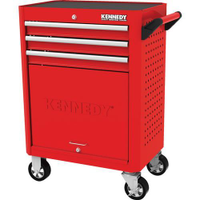 Kennedy KEN5942020K Roller Cabinet 3 Drawer 28" Red