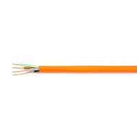 Rs Pro 1368151 4 Core Power Cable, 1.5 Mm², 100m, Orange Polyolefin Sheath, CR1/C1, 10 A, 300 V, 500 V (1 Reel of 100 Metres)