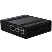 Rs Pro 1951528 Aluminium Case for Use With Raspberry Pi in Black