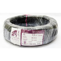 Mega 100m X 1.5mm Pvc Cable (black)