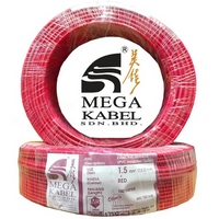 Mega 100m X 1.5mm Pvc Cable (red)