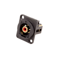 Rs Pro 8987611 Black Panel Mount Rca Socket