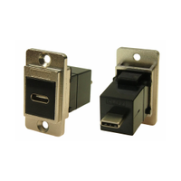 Rs Pro 2354758 Rs Pro Straight, Panel Mount, Female to Male Type F to M USB-C Usb Connector