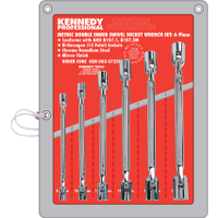 Kennedy-Pro KEN5823725K 19, 6, Set of Steel - Metric, Swivel Socket Spanner Set, 8
