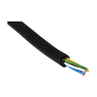Rs Pro 2075325 Screened 6 Core Microphone Cable, 0.22 Mm² Csa, 5.2mm Od, 100m, Black