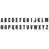 Multicomp Pro MP010476 Labeling Kit, PRE-PRINTD, A-Z, 50MM, Blk