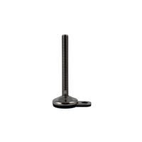 Rs Pro 2245798 M24 100mm Dia. Rubber Adjustable Foot, 1500kg Static Load Capacity 10° Tilt Angle