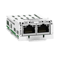 Schneider Electric VW3A3616 Communication Module Modbus Tcp and Ethernet Ip, Altivar, 10 or 100Mbps, 2 X RJ45 Connectors
