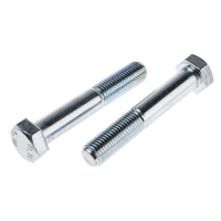 Rs Pro 277575 Clear Passivated, Zinc Steel, Hex Bolt, M20 X 120mm (1 Box of 10)
