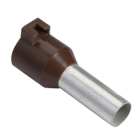Schneider Electric DZ5CA102 Cable End, Linergy Tr Cable Ends, Single Conductor, Brown, 10mmÂ², Medium Size, 10 Sets of 100