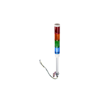 Schneider Electric XVMB2RAGBSSB Harmony Xvm Series Red/Green/Amber/Blue Buzzer Signal Tower, 4 Lights, 24 V ac/dc, Base Mount