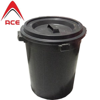Ace Plastic Rubbish Bin W/cover