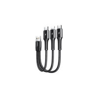 Gadgetmix BA-0290M 3.5A 3IN1 15cm Type-C+Lightning+Micro Blac 1 S