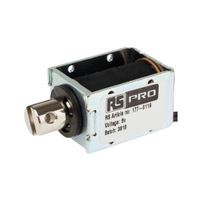 Rs Pro 1770119 Linear Solenoid, 6 V Dc, 40 X 24 X 29 Mm
