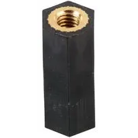 Duratool D01491 Hex Threaded Spacer, NYLON66, Black