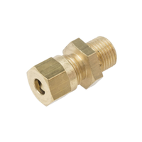 Rs Pro 8399503 In-Line Thermocouple Compression Fitting for Use With Thermocouple, 1/8 Bspp, 3/16in Probe, Rohs Compliant